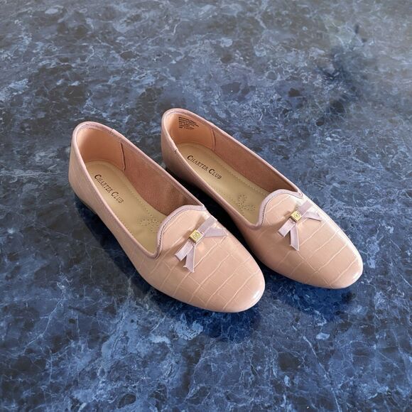 Charter Club Women’s KIMII Loafer w/Bow, Size 8M, Pink, Excellent Cond., NEW!! - Picture 4 of 10